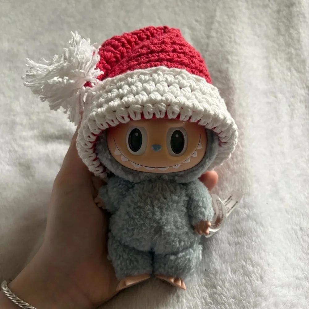 Handmade Labubu Santa Hat